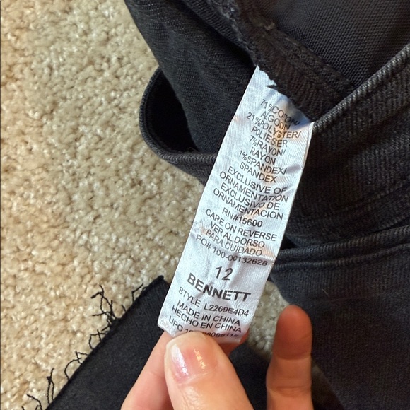 Wit & wisdom Bennett 'Ab'Solution Raw Hem High Waist Stretch Bootcut Jeans 12 - Picture 6 of 6